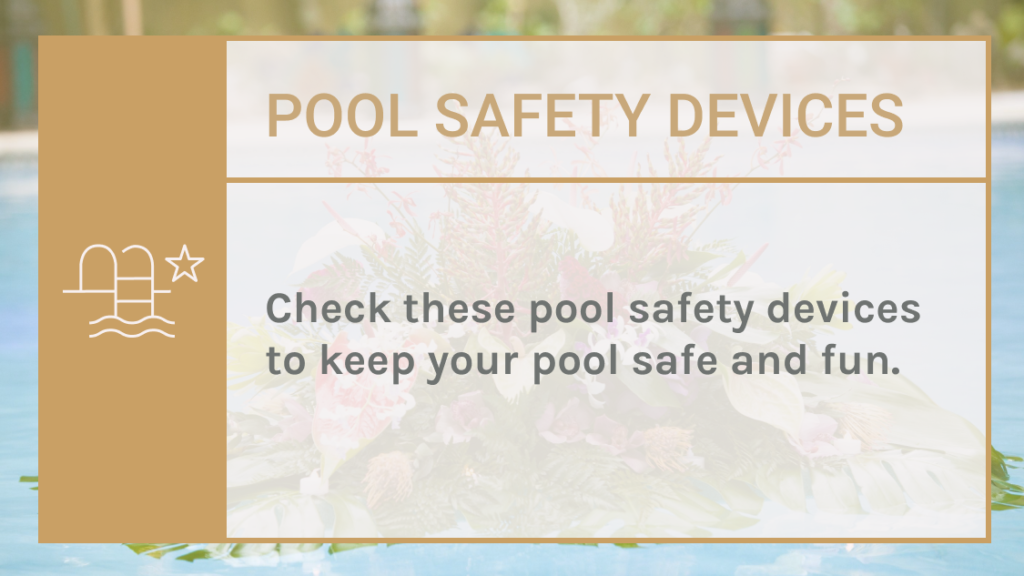 Swimming Pool Safety Devices Overview of safety devices and