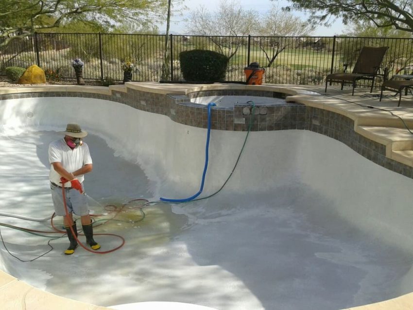 What does it mean to acid wash a pool?