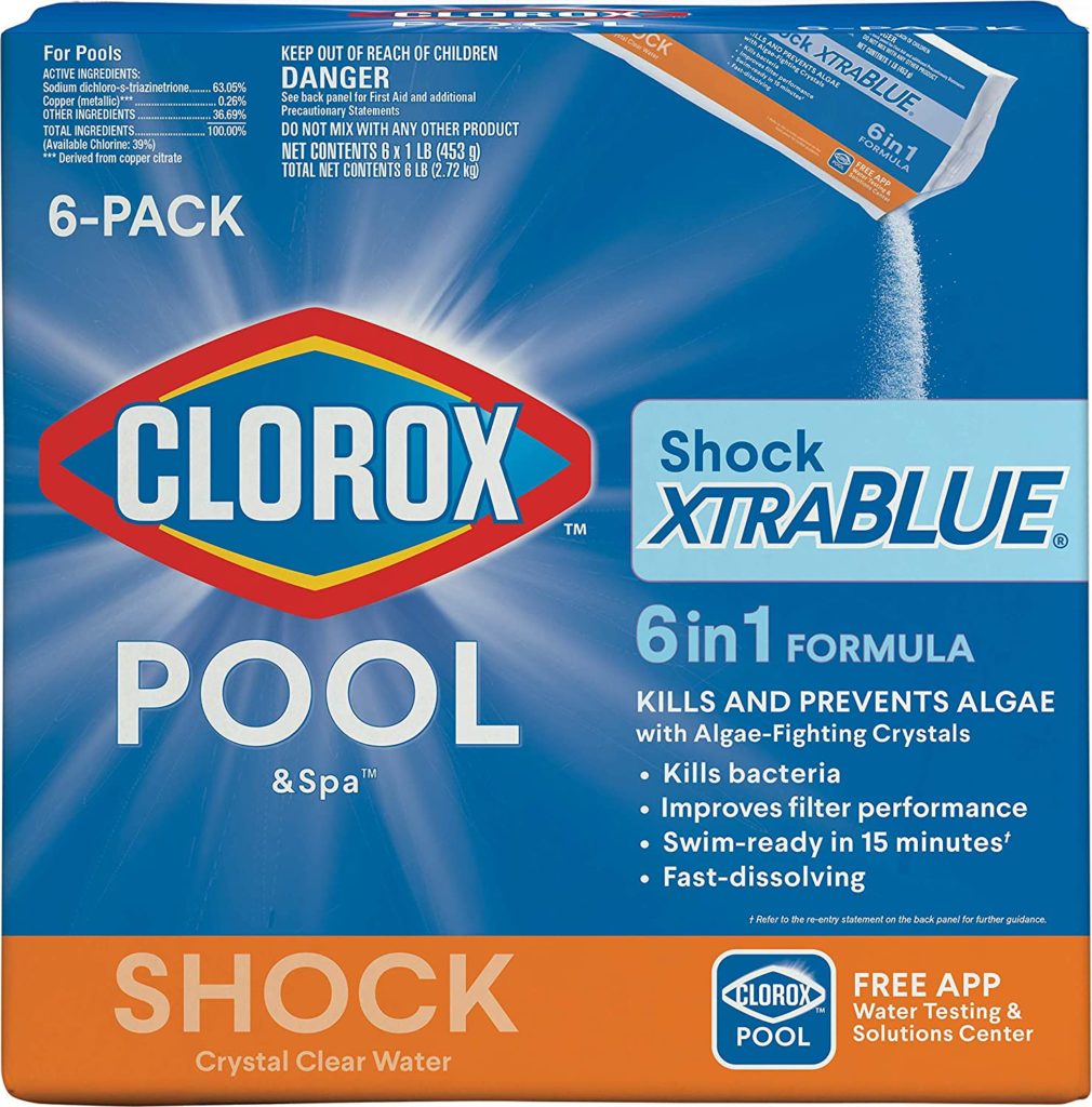 clorox shock xtra blue
