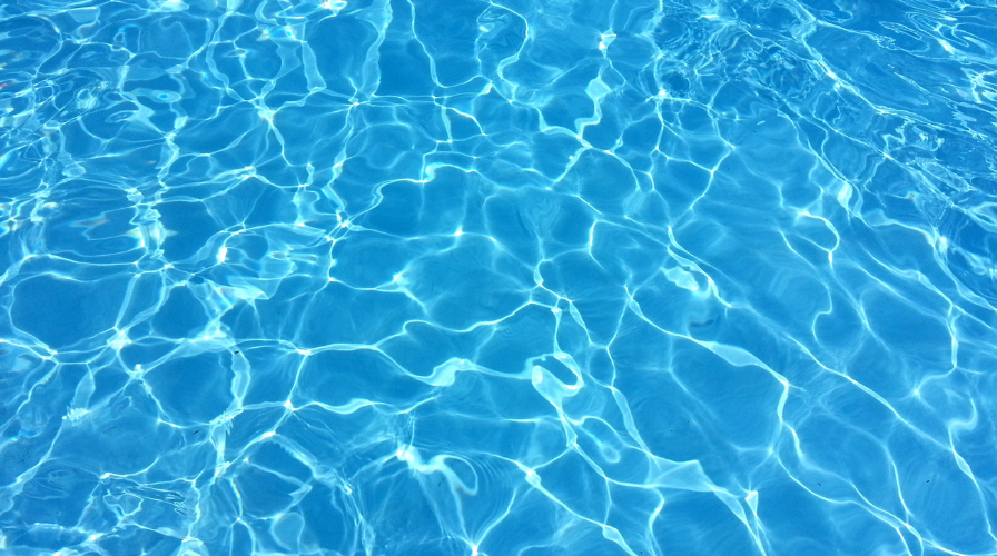 Picture of clear pool water 